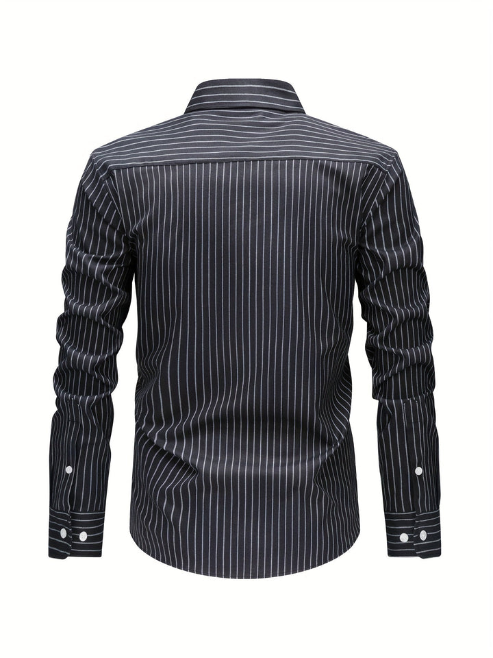 ELENA HARPER™  |  STRIPED COTTON SHIRT FOR MEN