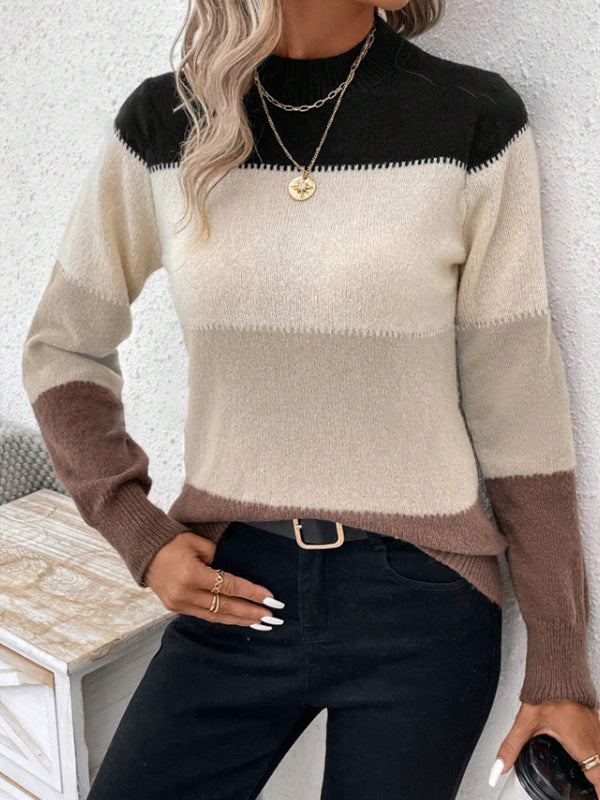 Zoey | Colorblock Knit Sweater