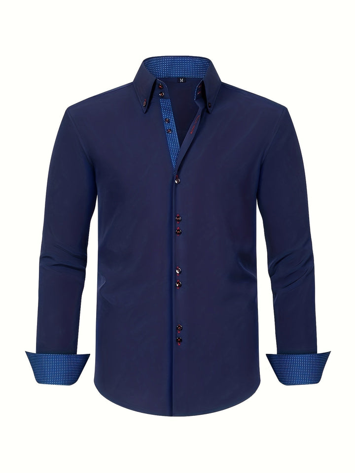 ALBERTO | LIGHT ELEGANT SHIRT WITH CONTRAST DETAILS