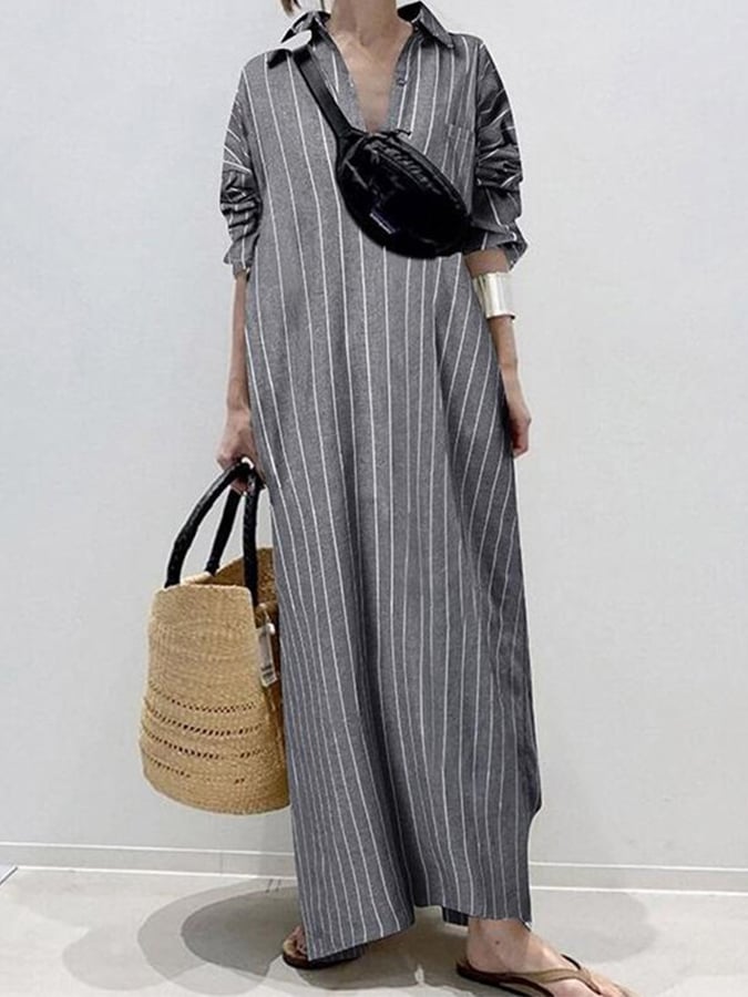 Zalia Urban Stripe Dress - Elena Harper