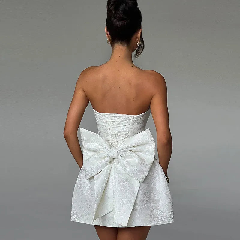 Zuzanna Floral Jacquard Dress, view 2 - Elena Harper