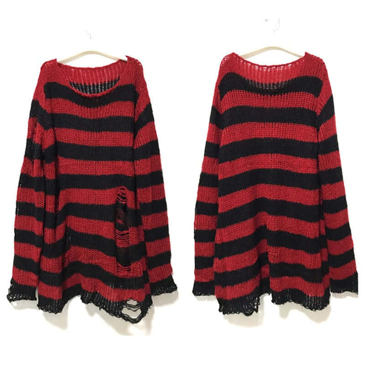 Women's Vintage Striped Autumn Sweater