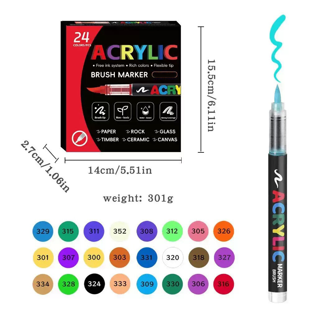 Soft Tip Acrylic Paint Marker Pen