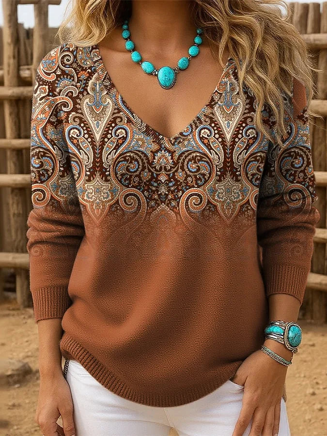 Danai Elegant Long Sleeve Sweater - Elena Harper