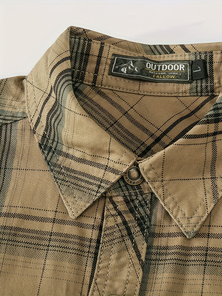 Cotton Reversible Shirt for Men - Elena Harper