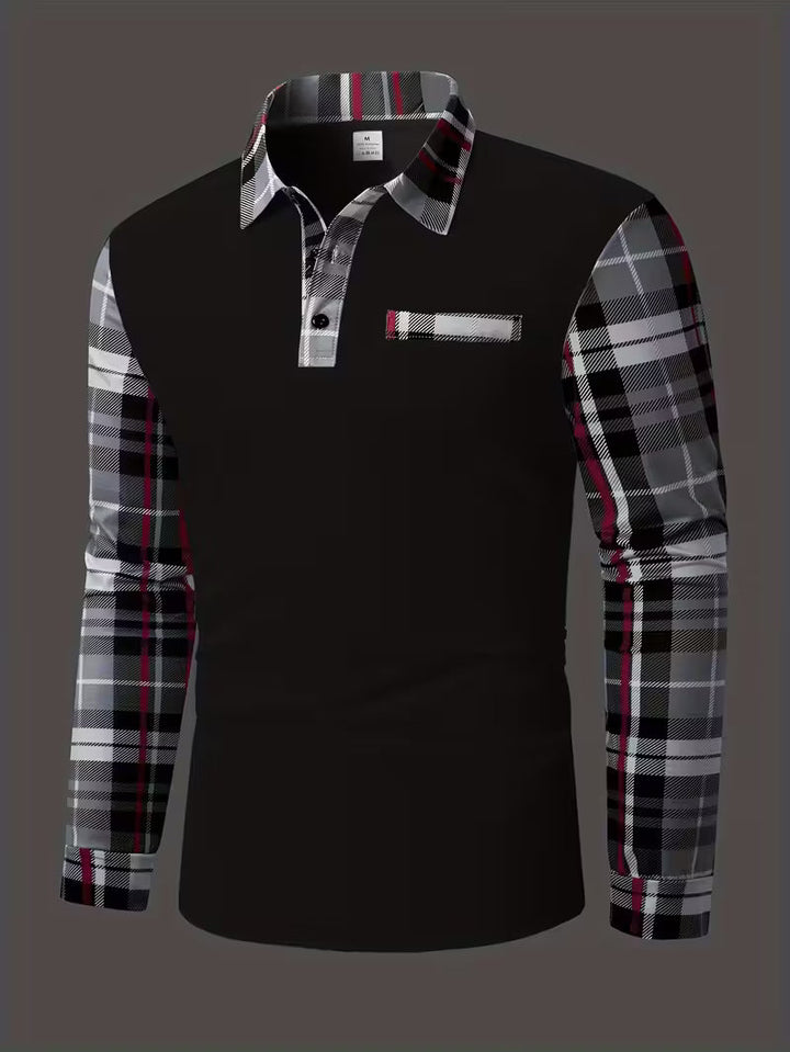 Yiannis - Long Sleeve Shirt with Chest Patch