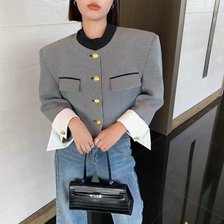 Nadja - Women's Single-Breasted French Blazer