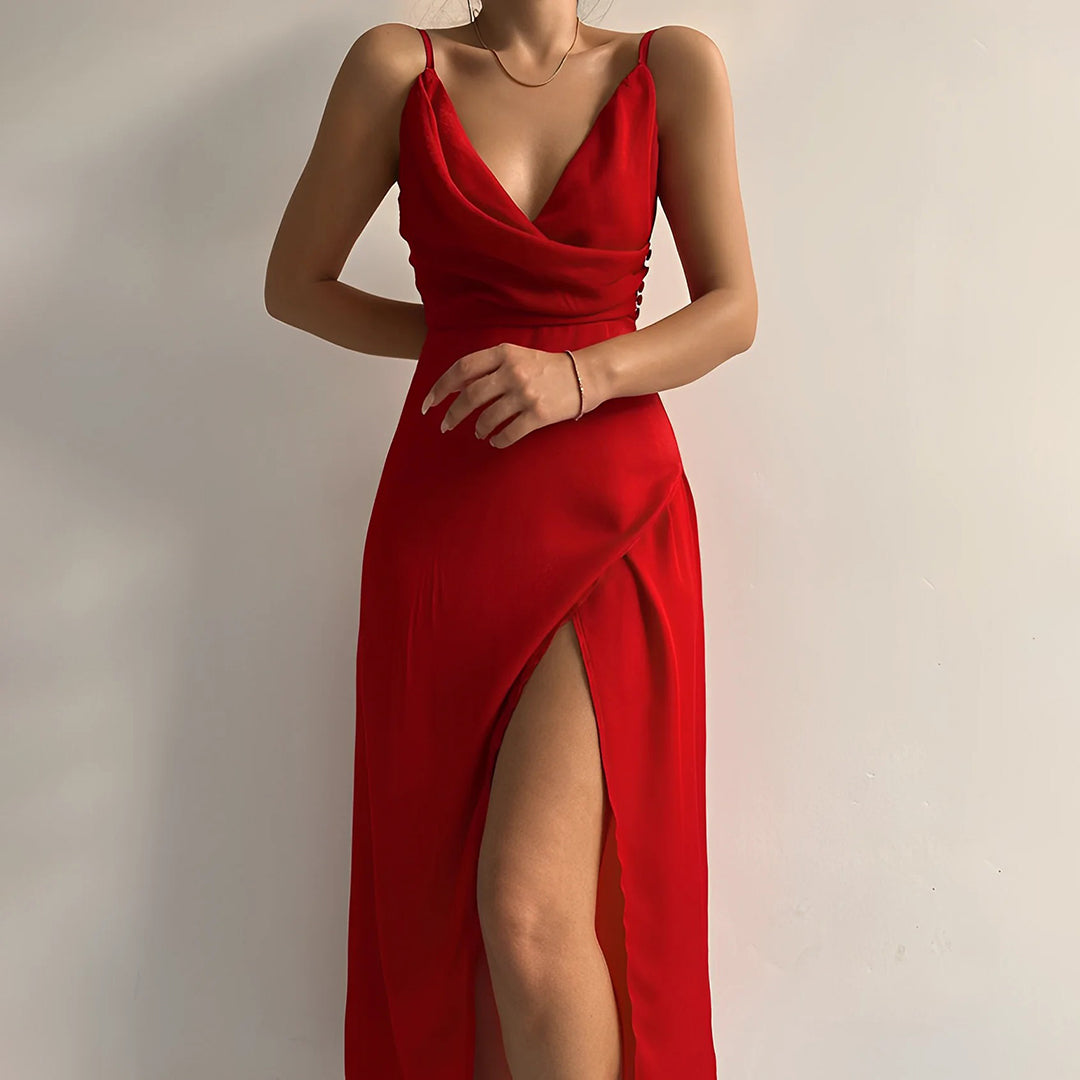 Long Slit Dress - Elena Harper