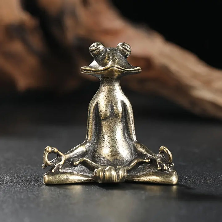 Meditoad Elegant Metal Frog Incense Holder - Elena Harper