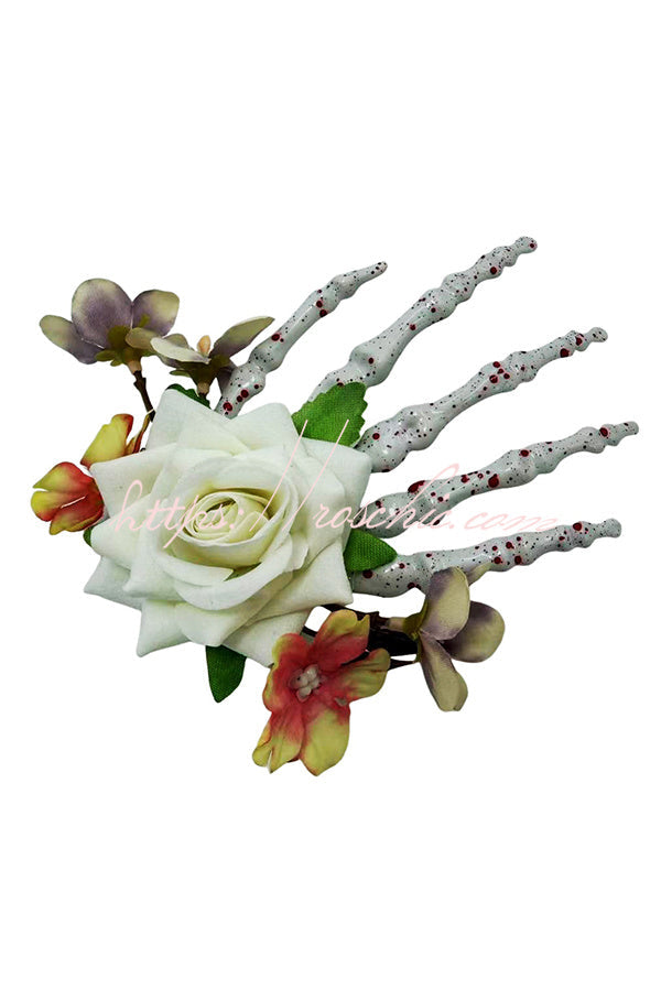 Dark-style Skull Hand Side Hair Clip