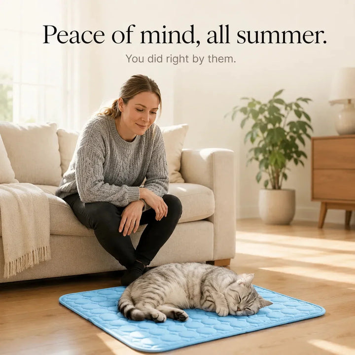 Coolabee Cooling Mat for Dogs & Cats, No-Freeze Washable Pet Pad - Elena Harper