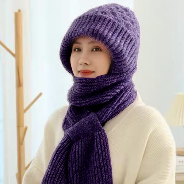 Abelina Integrated Acoustic Protection Windproof Hat Scarf - Elena Harper