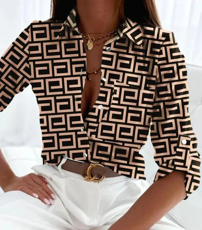 Women's Elegant Everyday Blouse Versatile & Comfortable, view 3 - Elena Harper