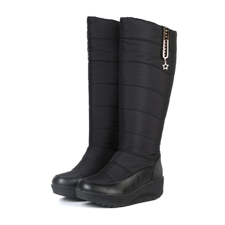 Olgia - High Winter Boots with Wedge