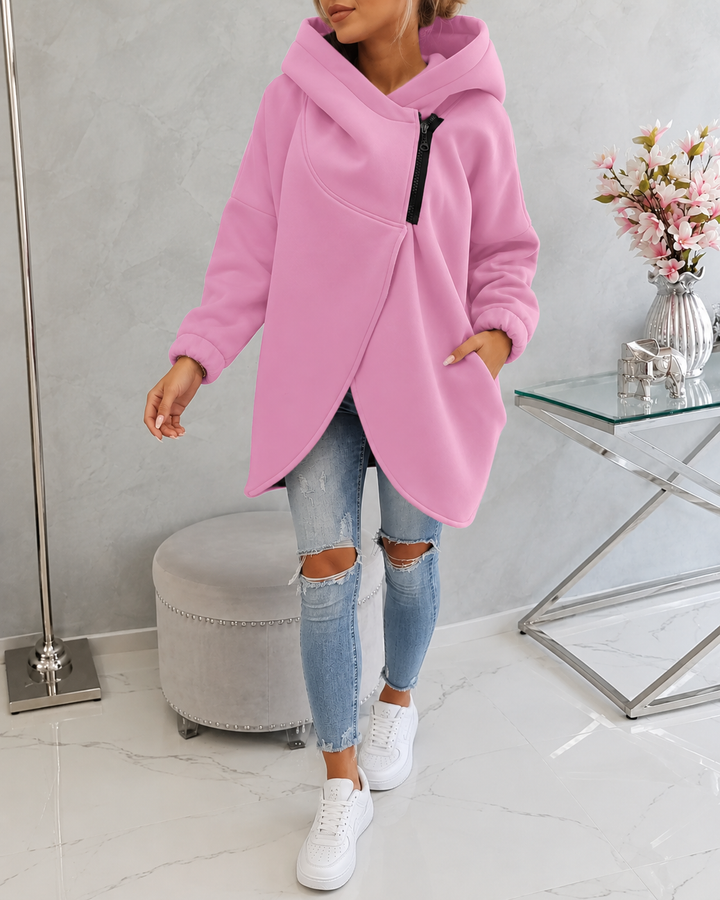 Tina™ | Comfortable Vest with Hood and Zipper