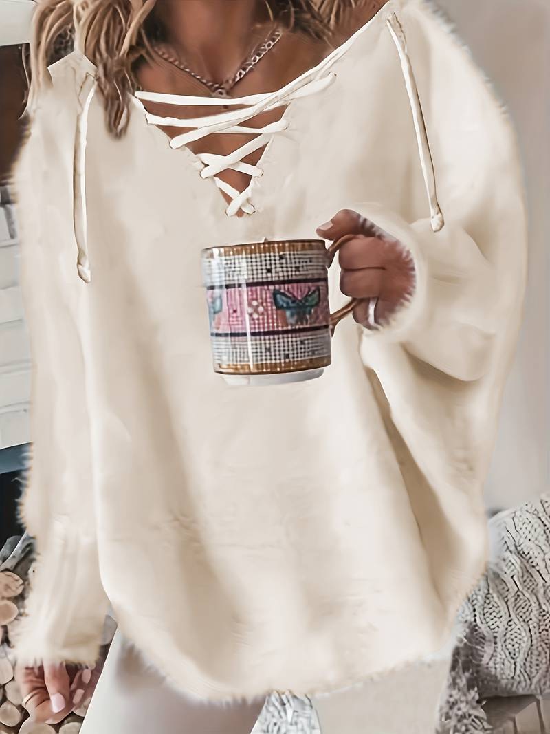 Callahan - Casual Long Sleeve Sweater With V-Neck