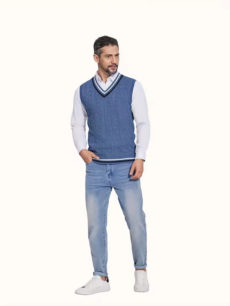 Sébastien - Classic Twisted Sleeveless Sweater