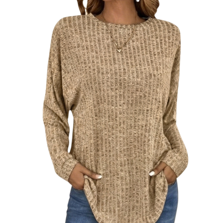 Camilla | Stylish and Comfortable Oversized Knit Sweater with Waffle Texture