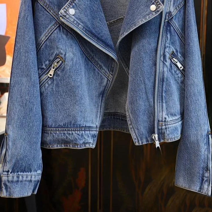 Lilliene Fashion Denim Jacket, view 5 - Elena Harper