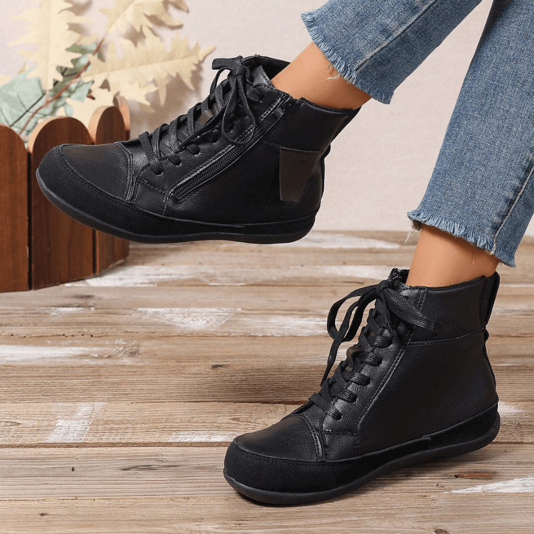 Women's Ankle Boots with Side Zipper
