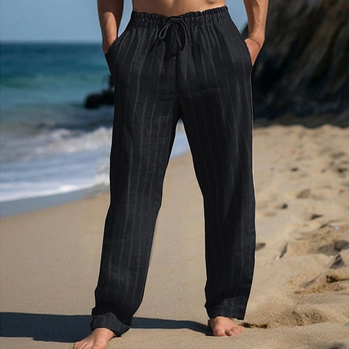 Boyan Breathable Pants with Elastic Waistband, view 5 - Elena Harper