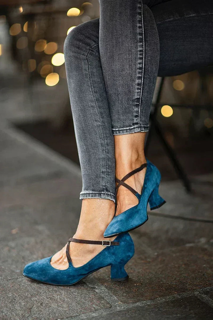 Elegant Strap Mid-Heels - Elena Harper