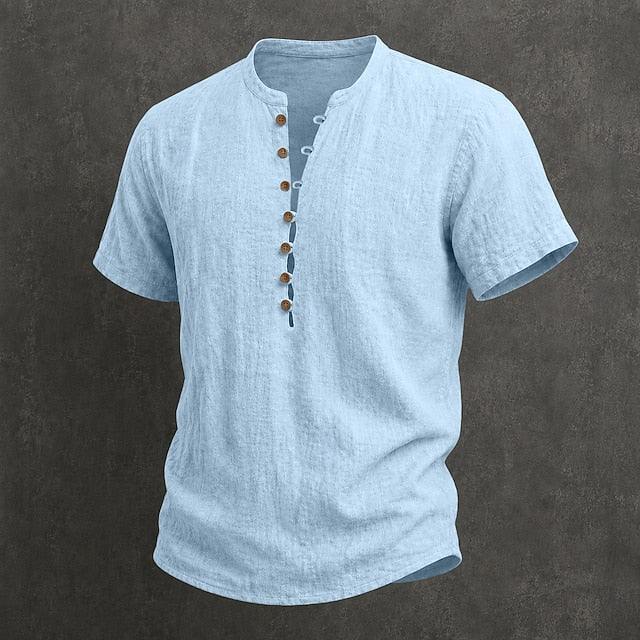 ELENA HARPER™  |  MEN'S SUMMER BUTTON-UP SHIRT