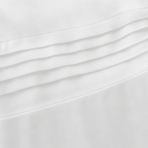 Draperie Draped-Neck Pleated A-Line Wedding Guest Dress - Elena Harper