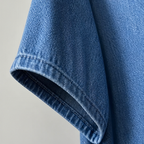 Denvera Denim-Look Maxi Dress That Moves With You - Elena Harper