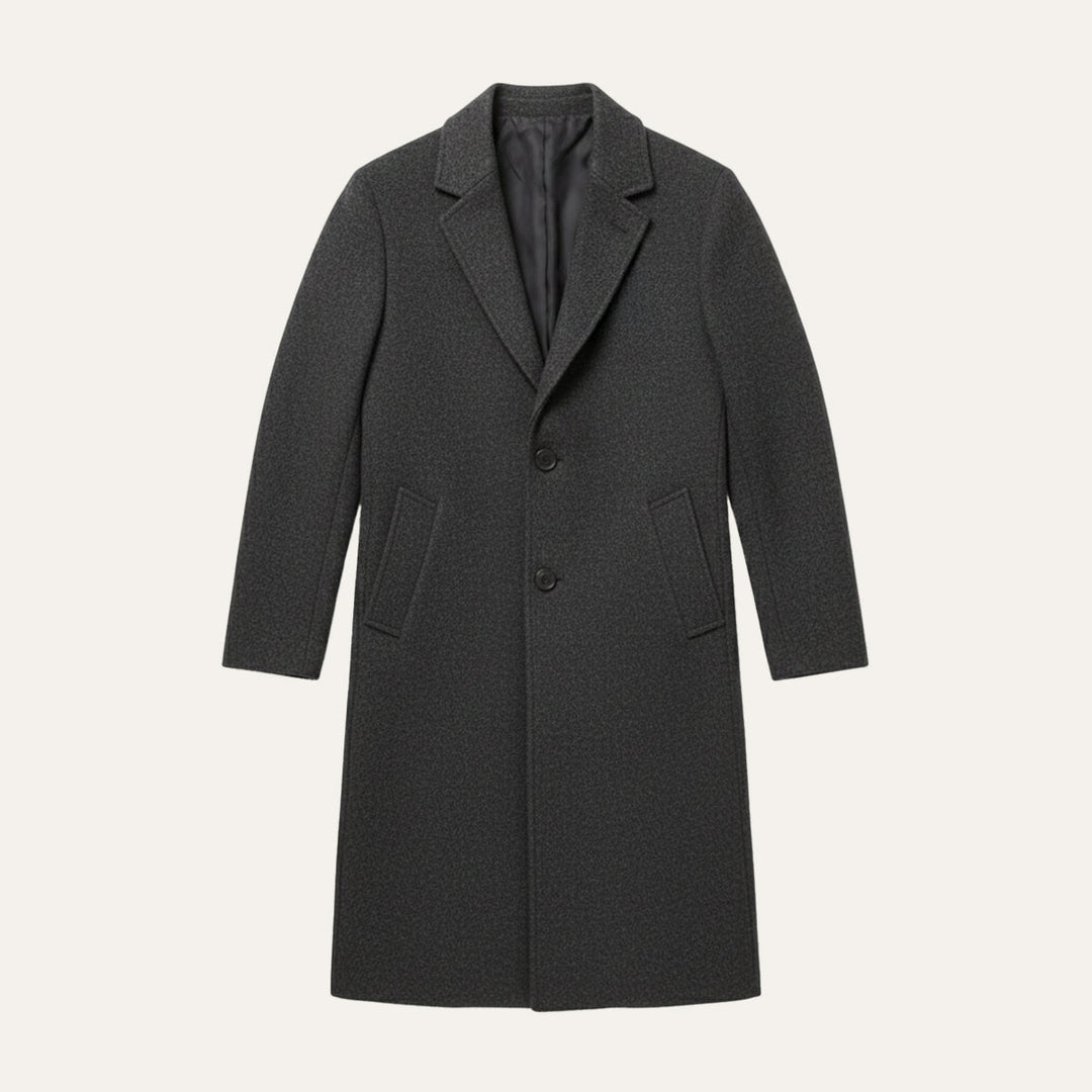 Men's Long Coat with Lapels