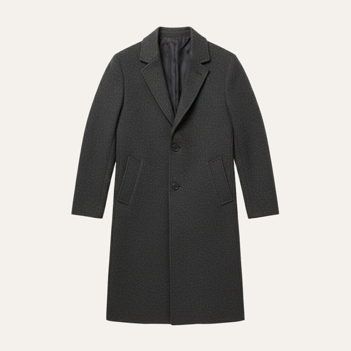 Men's Long Coat with Lapels