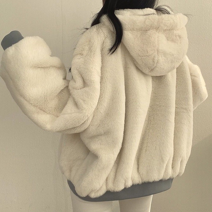 Fleece Jacket with Hood for Women