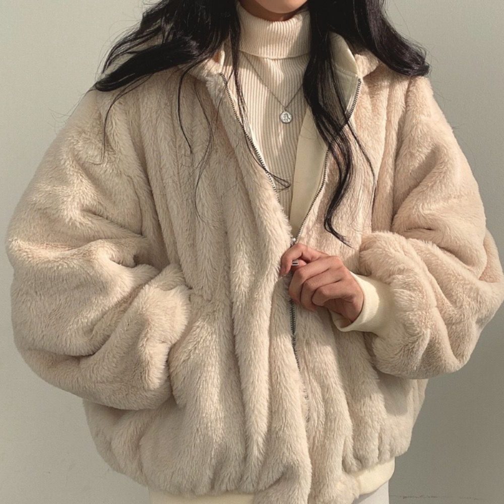 Fleece Jacket with Hood for Women