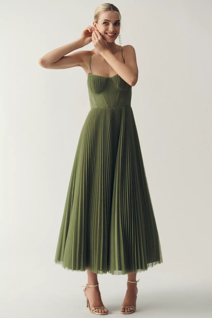Nala elegant dress with open back, view 2 - Elena Harper