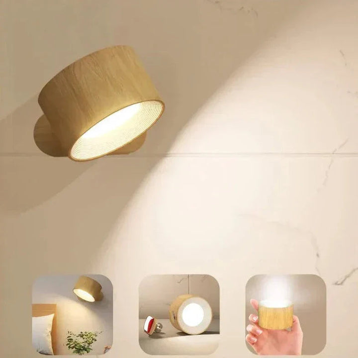 Dimmable 360° Wireless Wall Light - Rechargeable & Versatile