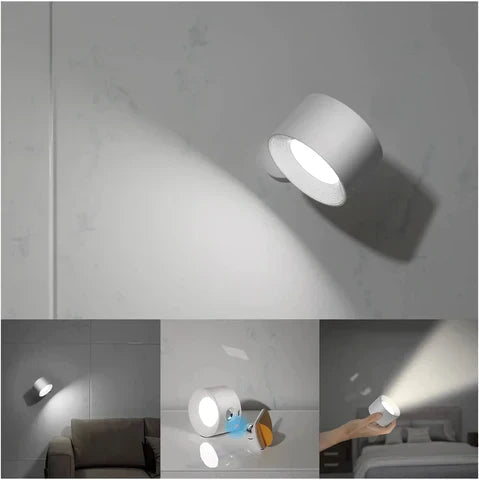 Dimmable 360° Wireless Wall Light - Rechargeable & Versatile