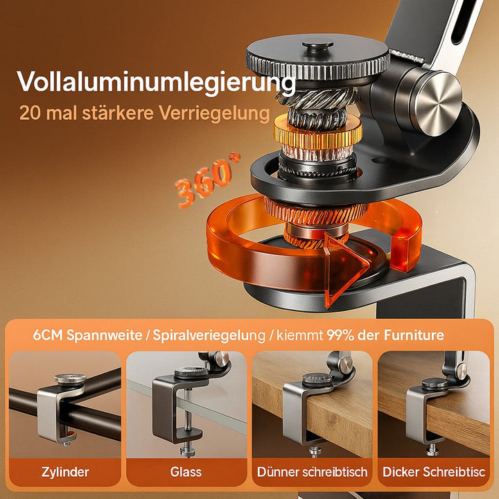 Handy Holder | Tablet Holder and iPad Stand Made of Aluminum | FlexMount
