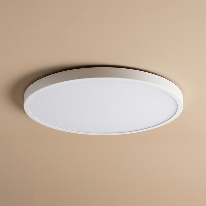 Round LED Ceiling Light with Gold Trim – Slim Design