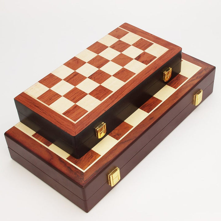 Foldable Portable Chess Set With Alloy Pieces For International Play