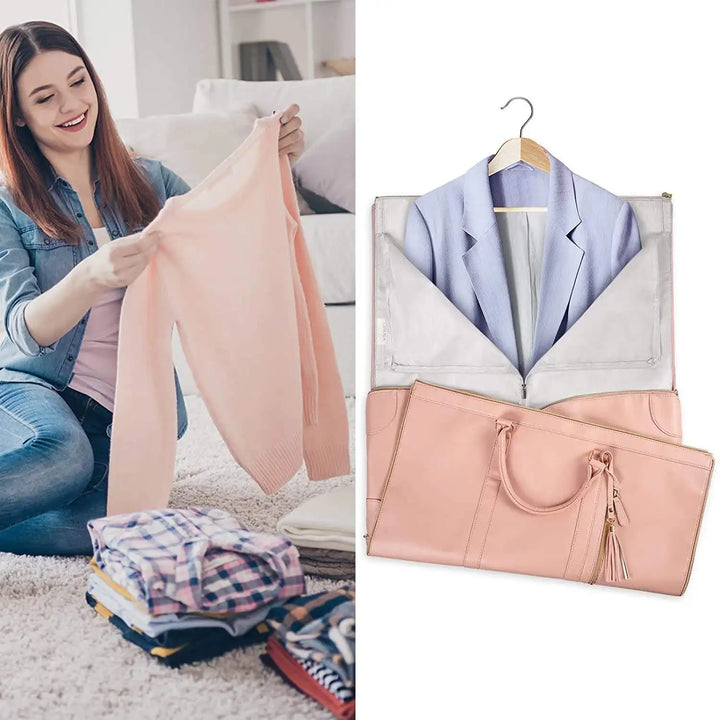 Foldable Smart Multi-Compartment Carry-On Bag for Travel