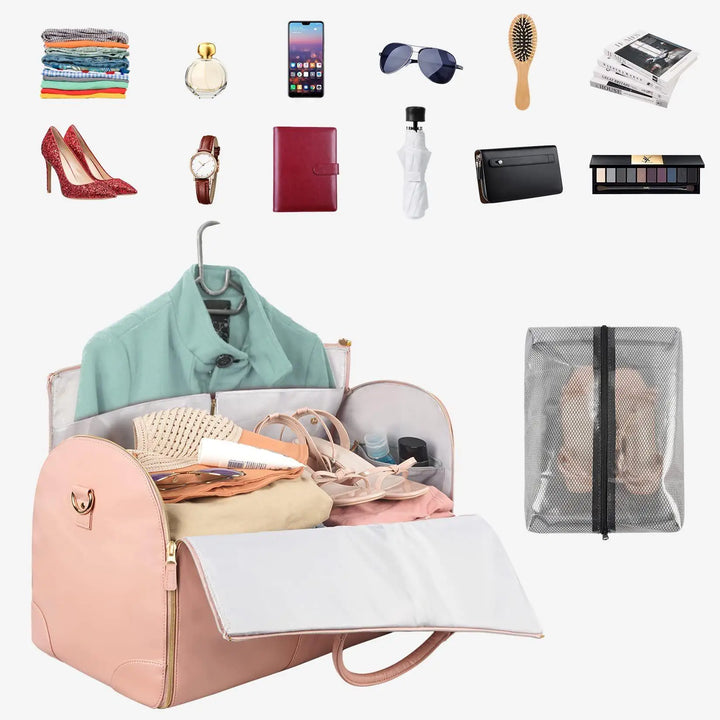 Foldable Smart Multi-Compartment Carry-On Bag for Travel