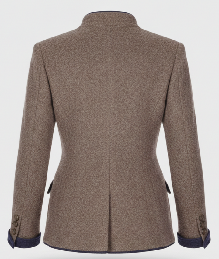 Lucie Elegant Shawl with Structured Design, view 9 - Elena Harper