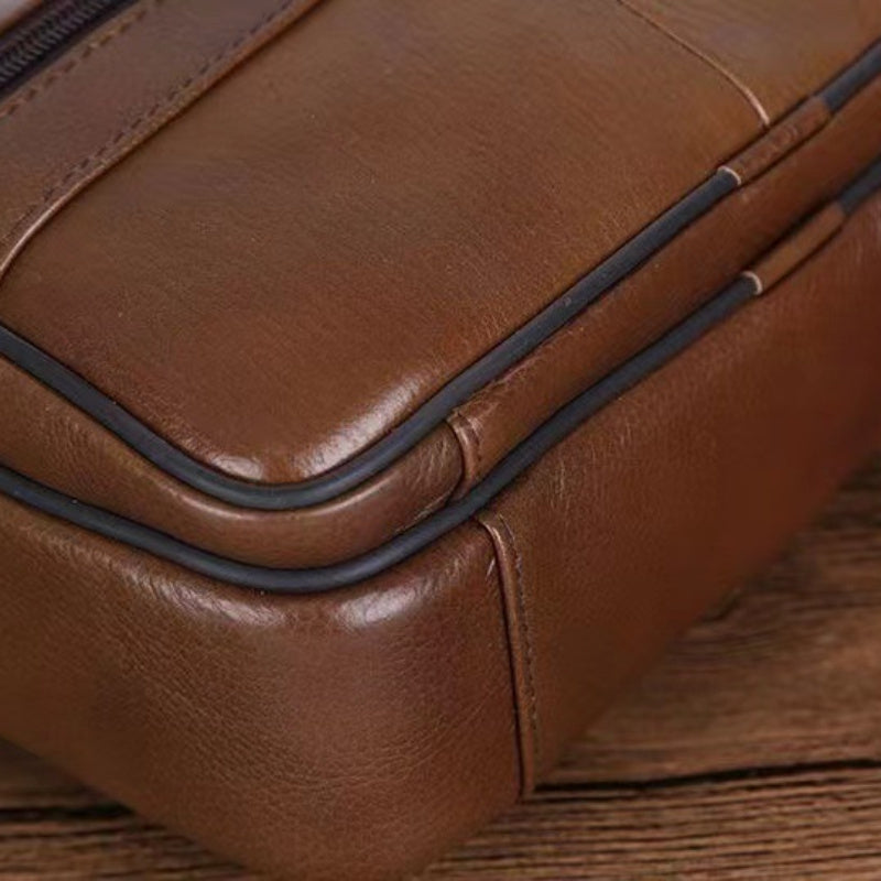 Alberto - Practical Leather Bag for Men