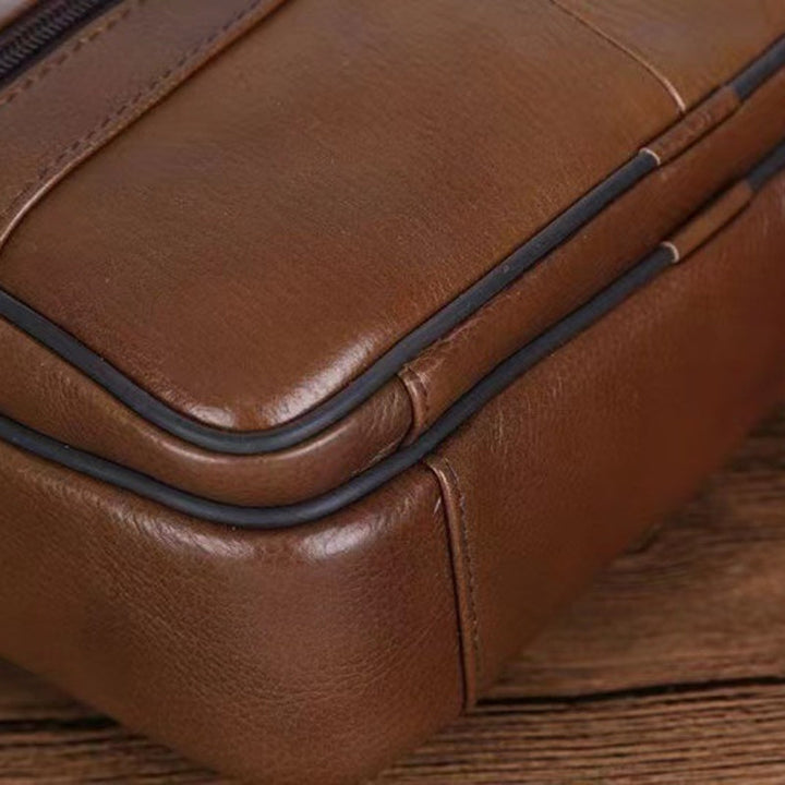 Alberto - Practical Leather Bag for Men