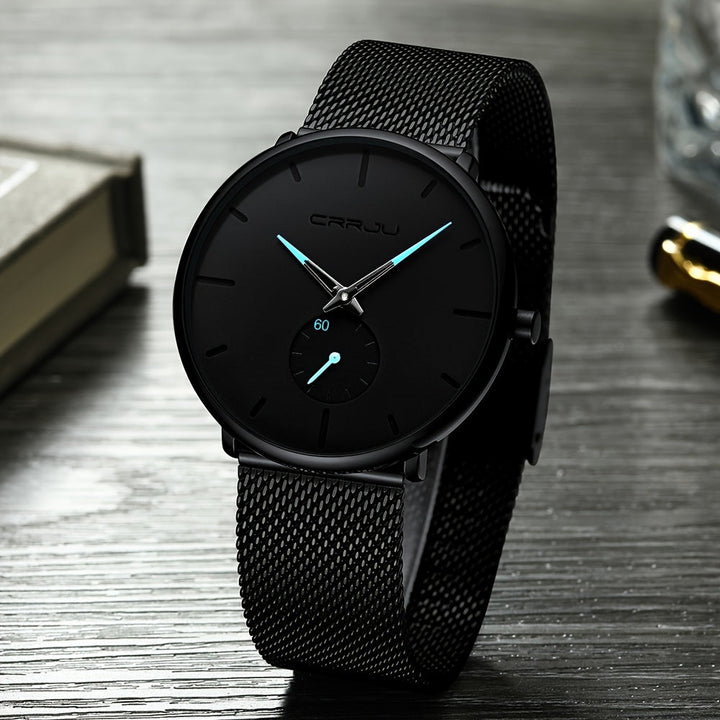 Men's Watch | Elegant Quartz Design | Ultra Thin | Stainless Steel Band