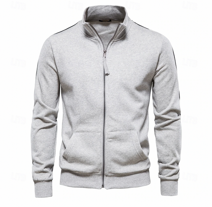 Winter Jacket Men | Lightweight | Zipper Closure | Stand-Up Collar