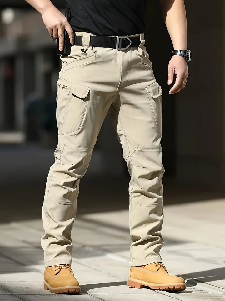 Cargo Pants for Men Stretch Fit Multiple Pockets, view 3 - Elena Harper