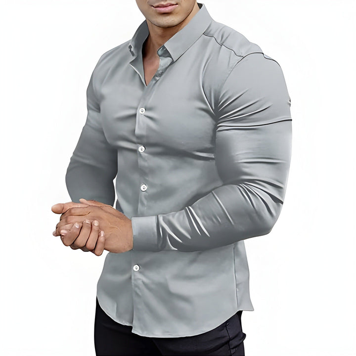 Men's Shirt | Slim Fit | Solid & Subtle Shine | Formal & Casual