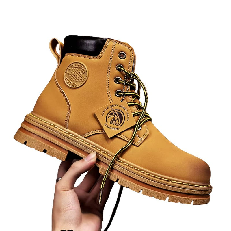 Luxe Lace-Up Waterproof Winter Boots for Men with Durable Sole and Cozy Warmth | Daniel