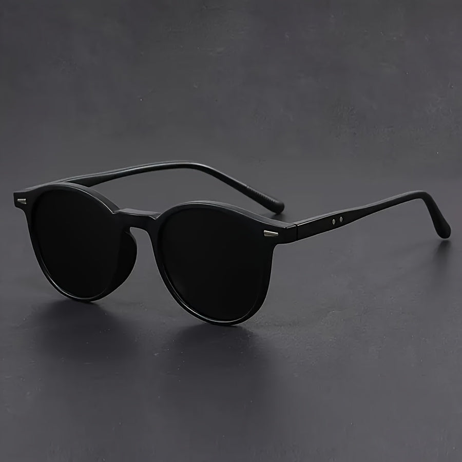 Men's Sunglasses | Lightweight Round Frame | Retro Tortoiseshell Design | Streetstyle & Casual